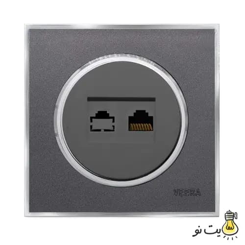 کلید و پریز ویرا مدل آلفا کلاسیک نوک مدادی استیل (مات) — تصویر ۸