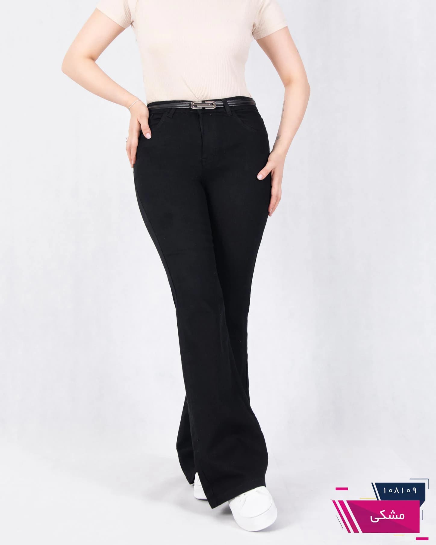 شلوار جین دخترونه بوت کات سایز بزرگ RICH STAR2135 — تصویر ۳