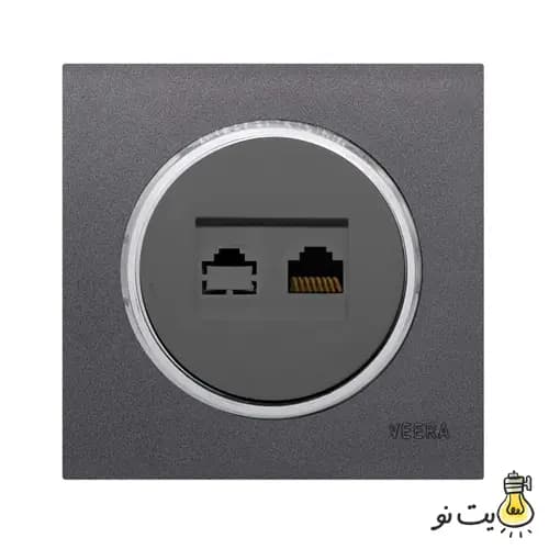 کلید و پریز ویرا مدل آلفا اسپرت نوک مدادی استیل (مات) — تصویر ۸