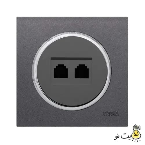 کلید و پریز ویرا مدل آلفا اسپرت نوک مدادی استیل (مات) — تصویر ۶