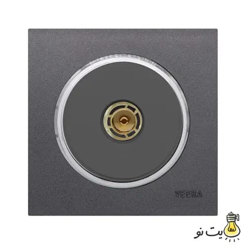 کلید و پریز ویرا مدل آلفا اسپرت نوک مدادی استیل (مات) — تصویر ۷