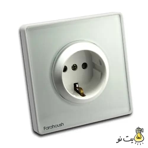 کلید و پریز لمسی فراهوش سفید — تصویر ۵