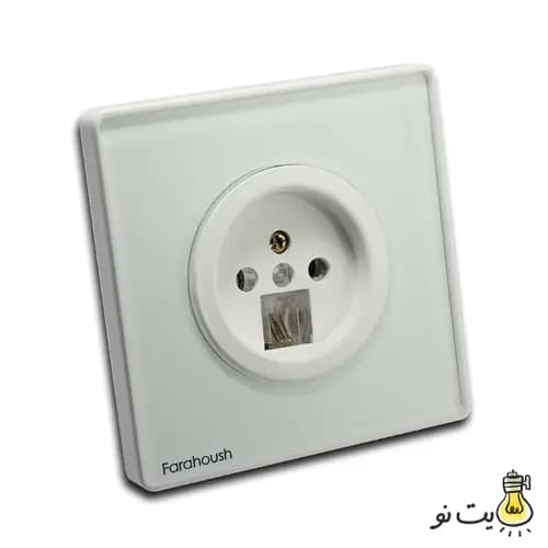 کلید و پریز لمسی فراهوش سفید — تصویر ۶