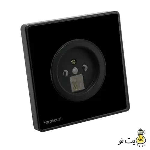 کلید و پریز لمسی فراهوش مشکی — تصویر ۸
