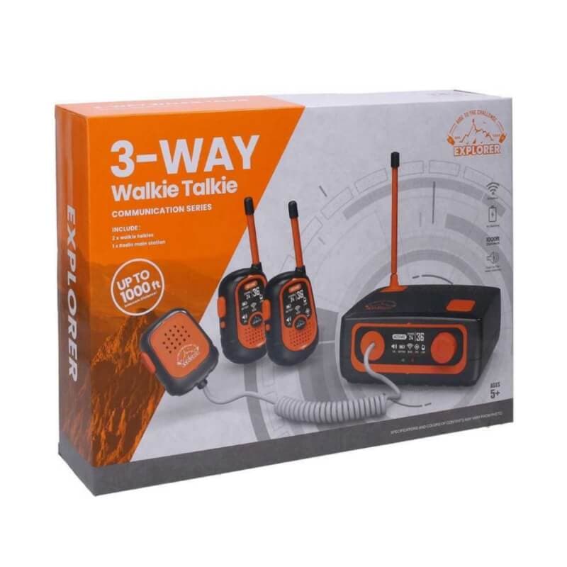 بیسیم اسباب بازی مدل Walkie talkie 3-way مجموعه 3 عددی — تصویر ۴