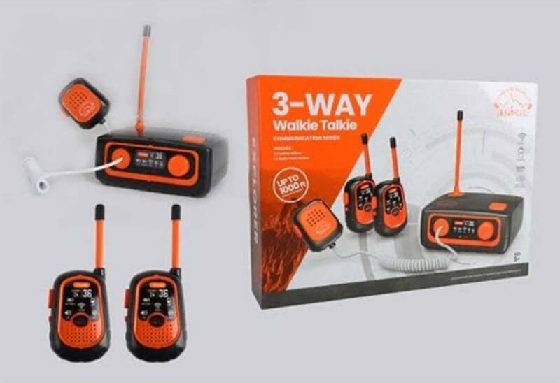 بیسیم اسباب بازی مدل Walkie talkie 3-way مجموعه 3 عددی — تصویر ۳