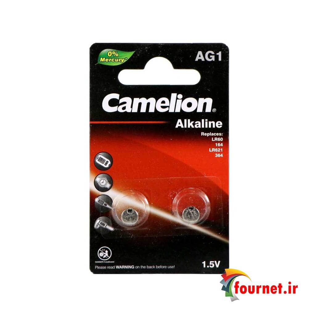 باتری سکه ای Camelion Alkaline AG1 بسته دو عددی