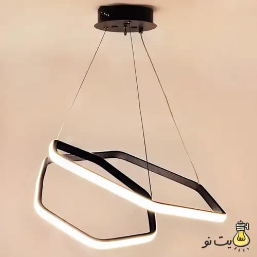 لوستر مدرن شش ضلعی تو دلی تک پیچ
