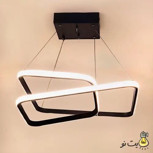 لوستر مدرن مربع تو دلی تک پیچ
