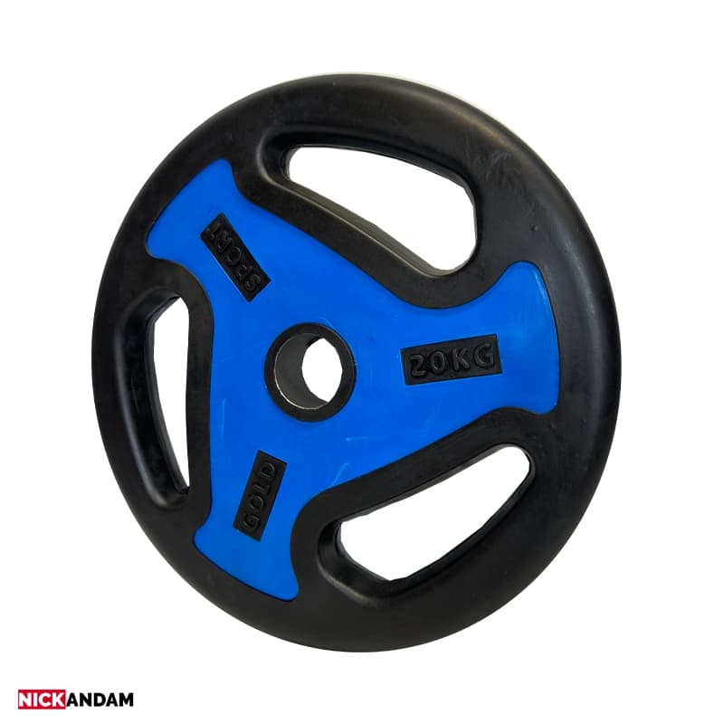 صفحه هالتر 20 کیلویی Gold sport سوراخ 50mm