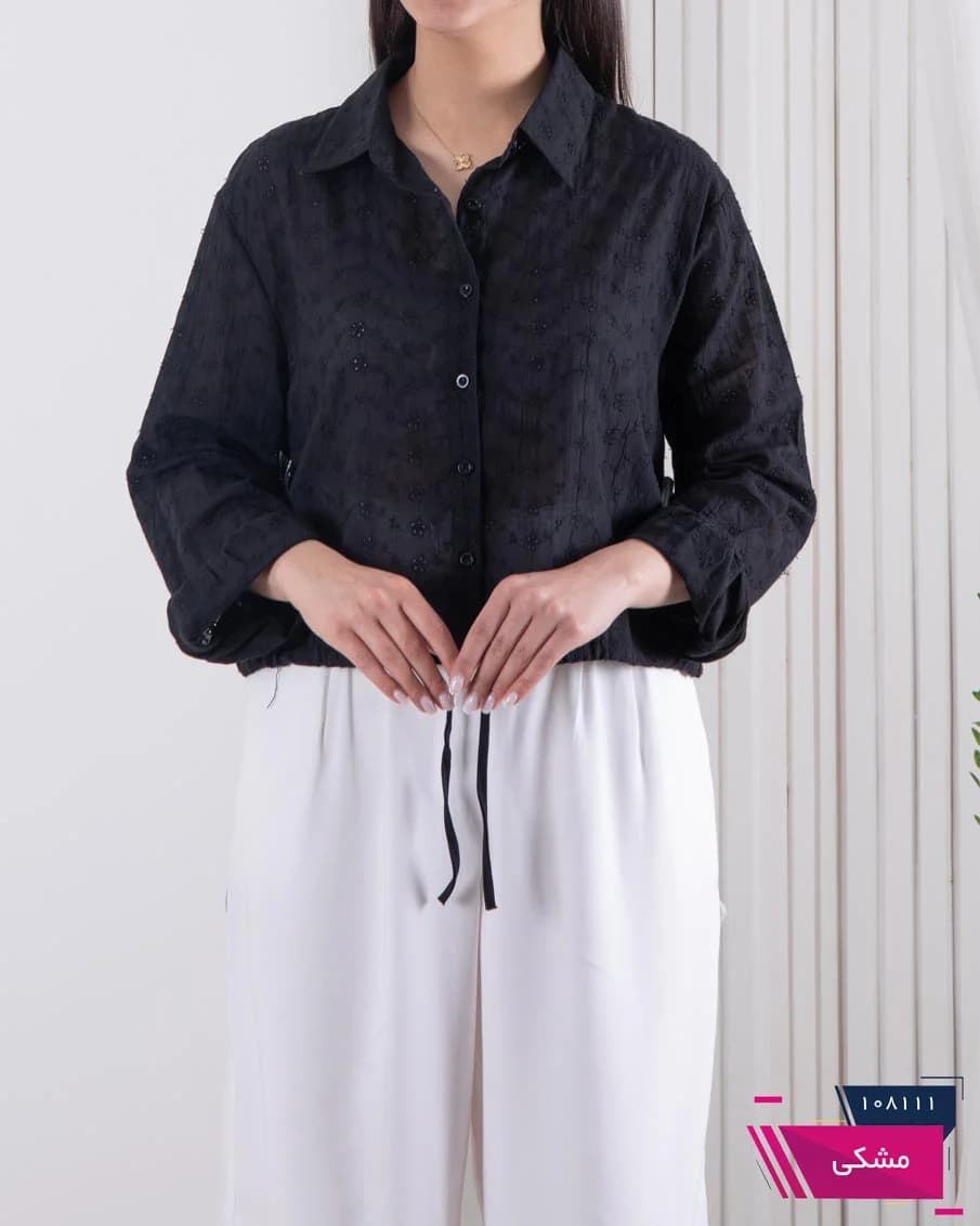شومیز وارداتی پایین گت خامه دوزی WEIDU — تصویر ۷