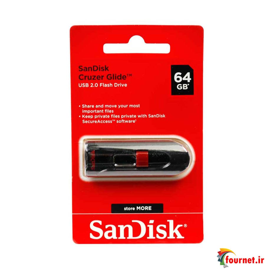فلش ۶۴ گیگ سن دیسک SanDisk Cruzer Glide CZ60 — تصویر ۲
