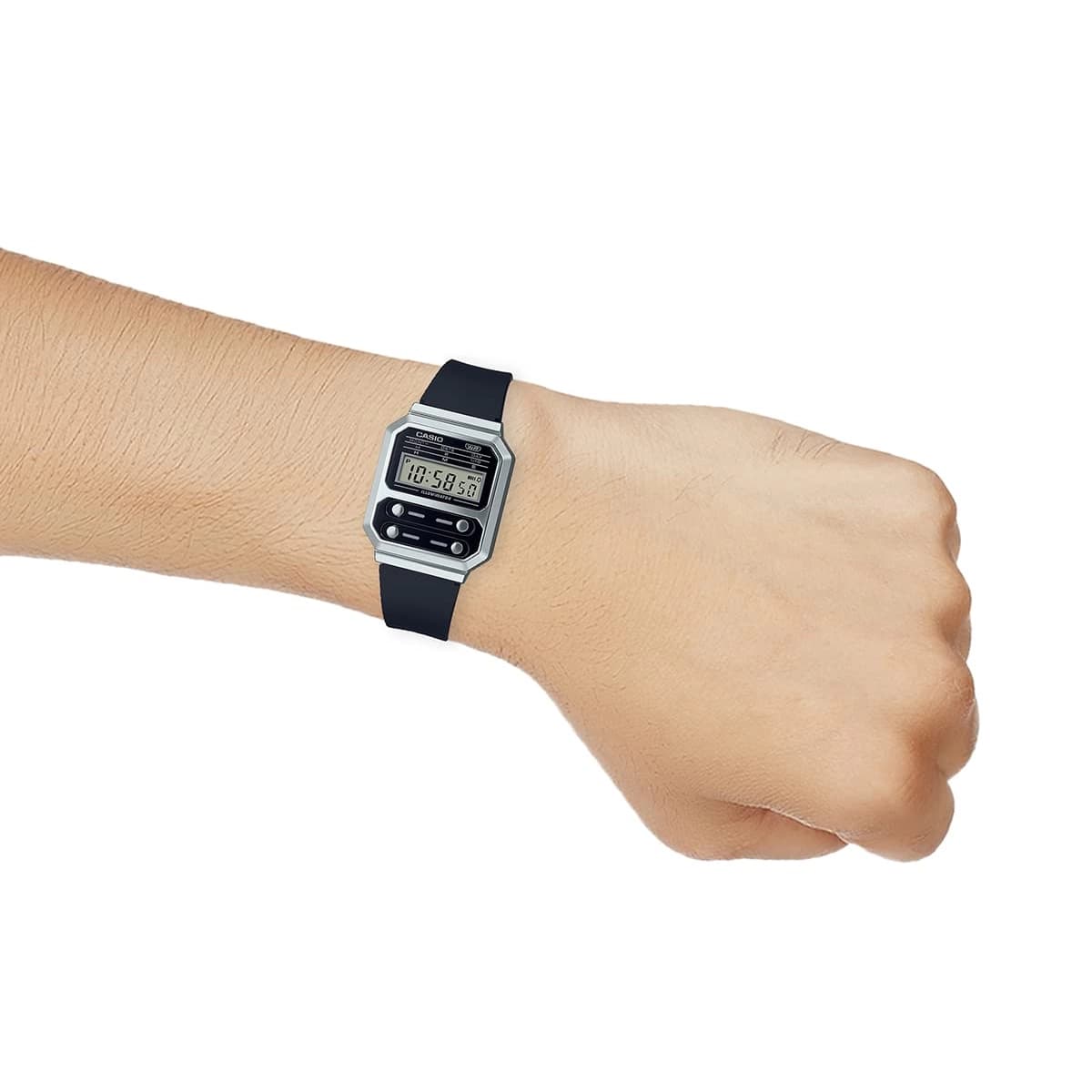 ساعت مچی مردانه زنانه کاسیو CASIO جنرال مدل A100WEF-1ADF — تصویر ۷