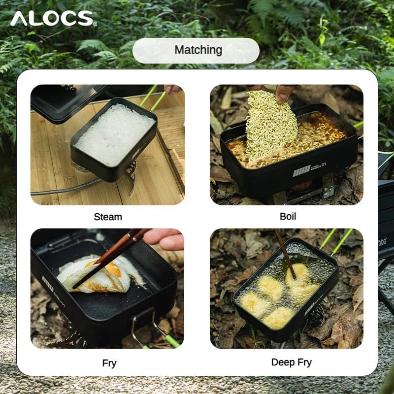 ست ظروف غذای کمپینگ آلوکس ALOCS TW-140-CS — تصویر ۵
