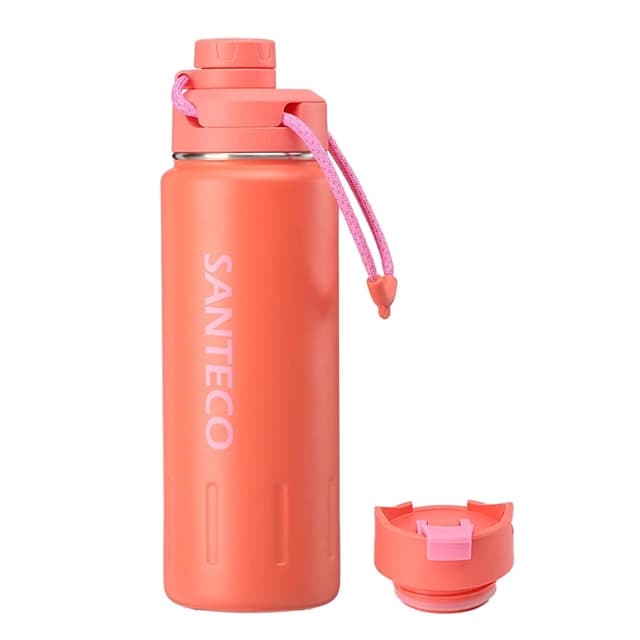 قمقمه سانتکو Santeco K2 Bottle Two Lids 710 — تصویر ۲