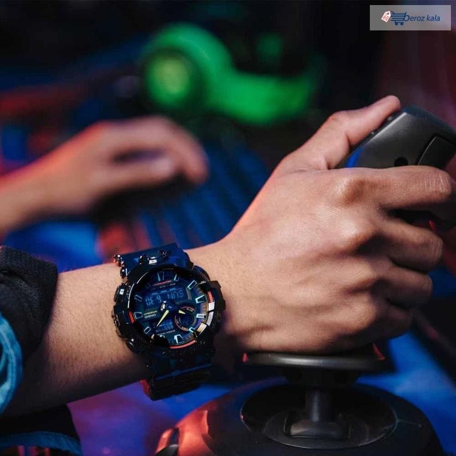 ساعت مردانه کاسیو CASIOمدل GA-100RGB-1ADR — تصویر ۲