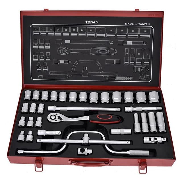 جعبه بکس 1/2 اینچ 34 پارچه توسن مدل T1252-34M (تایوانی)