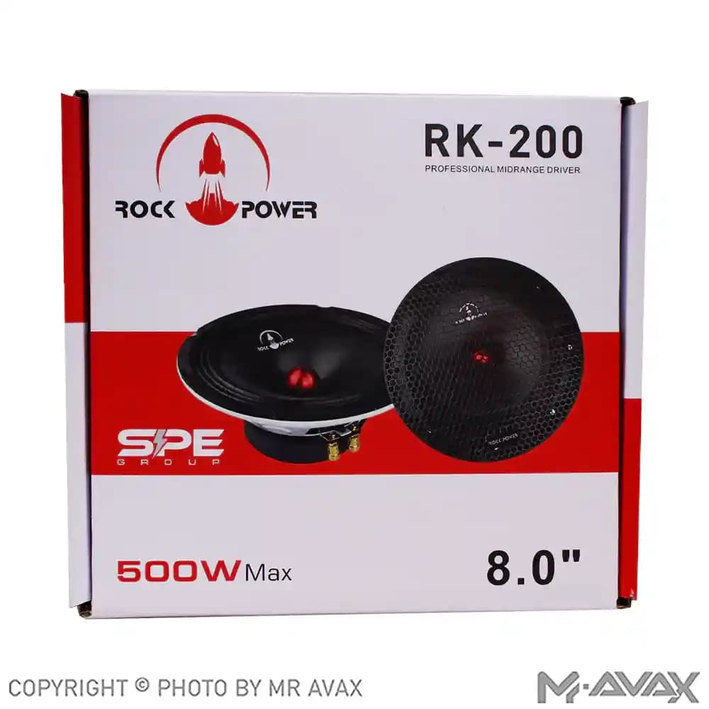 میدرنج 8 اینچ راک پاور مدل RK-200(دو عددی) — تصویر ۲