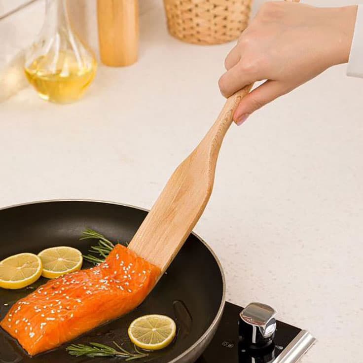 کفگیر و ملاقه چوبی لیمون(42)/2339 — تصویر ۲