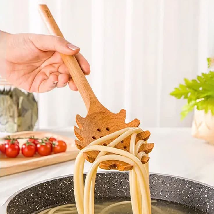 کفگیر و ملاقه چوبی لیمون(42)/2339 — تصویر ۶