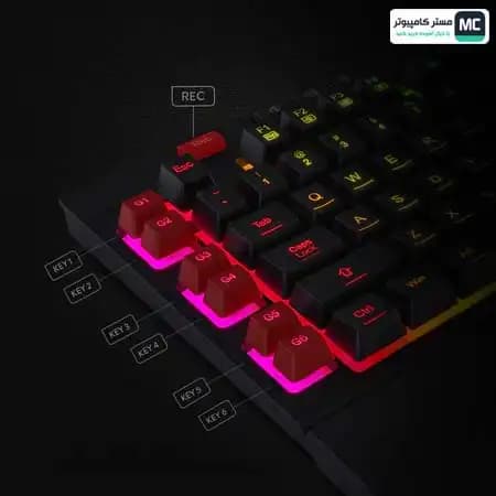 کیبورد گیمینگ ردراگون K512 Shiva RGB Black — تصویر ۸