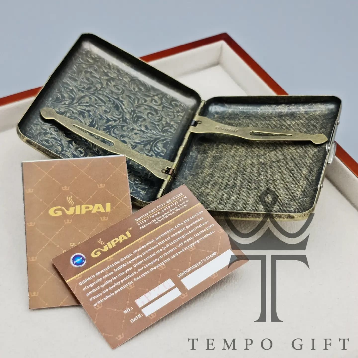 ست جاسیگاری و فندک بنزینی گوپای Guipai مدل 1 — تصویر ۶
