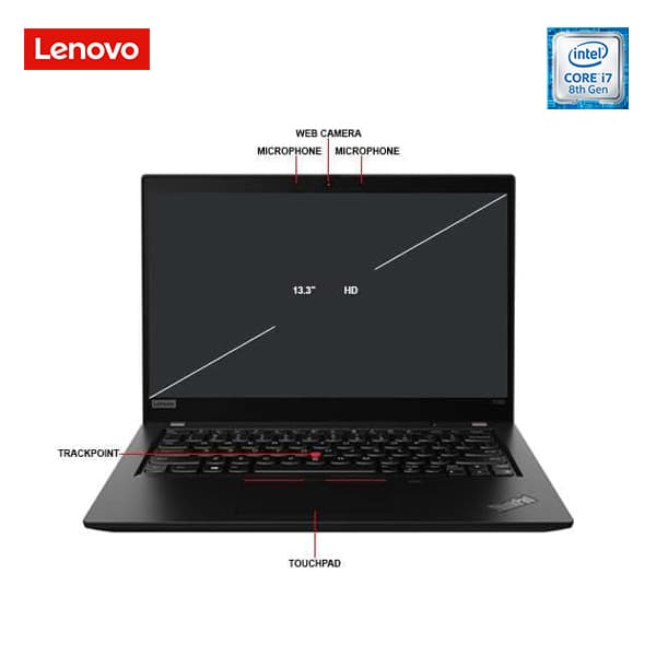 لپ تاپ لنوو مدل LENOVO THINKPAD X390 i7-8generation — تصویر ۵