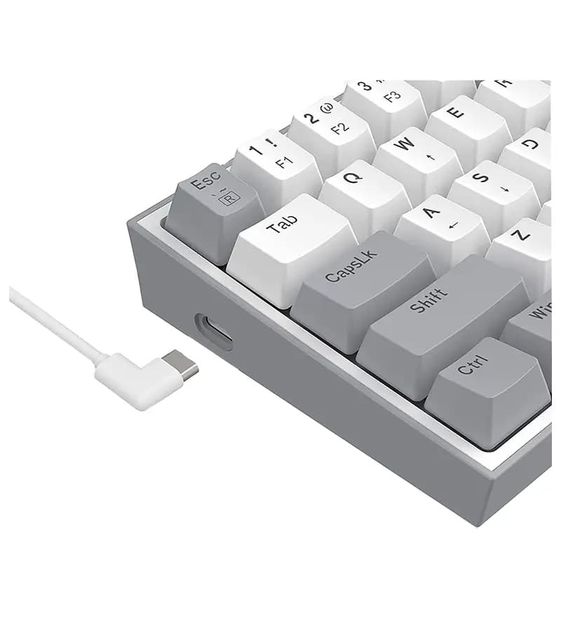 کیبورد مکانیکال گیمینگ ردراگون K617 FIZZ RGB Grey-White — تصویر ۷