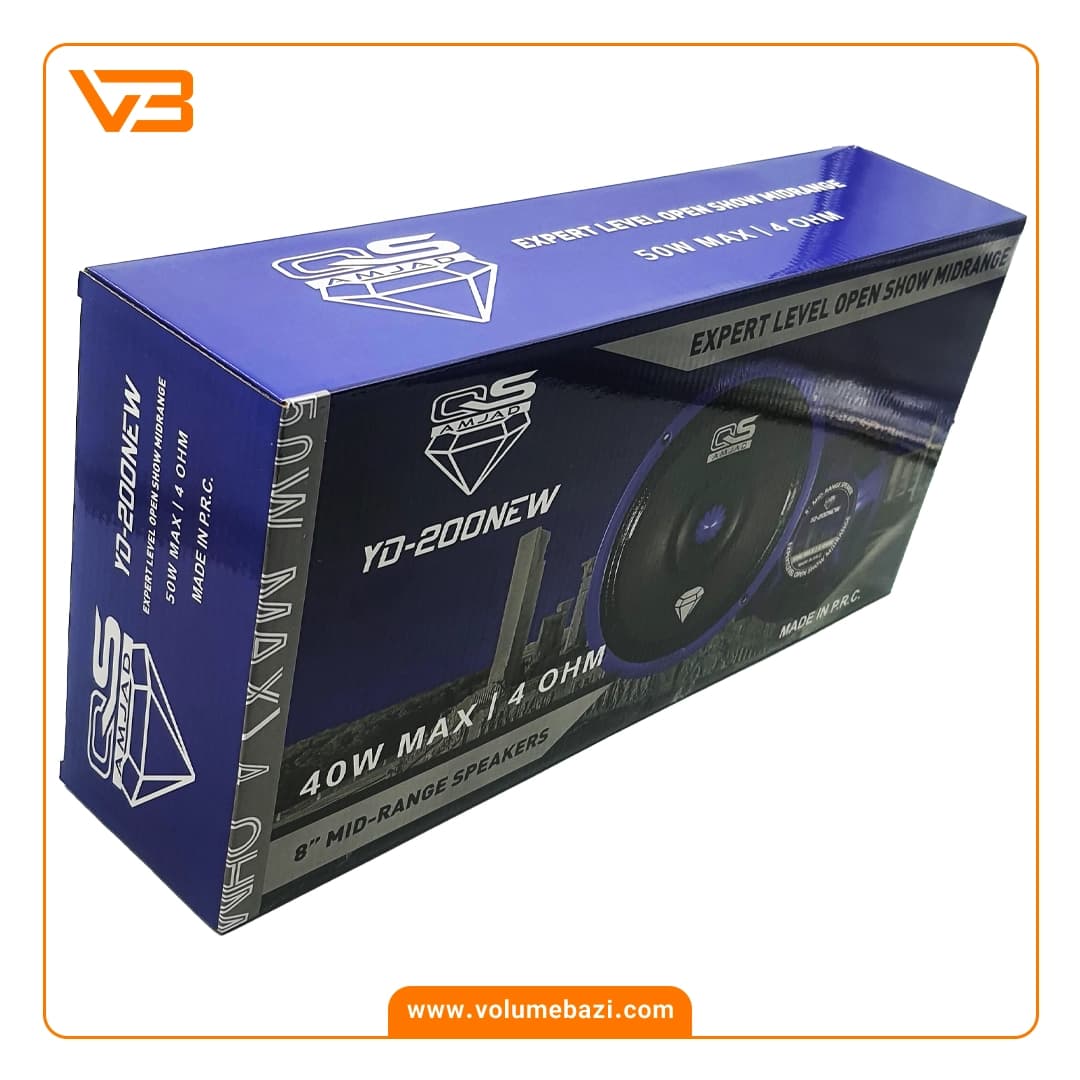 میدرنج 8 اینچ خودرو کیو اس مدل YD-200NEW Pu (بولت فلزی) — تصویر ۴
