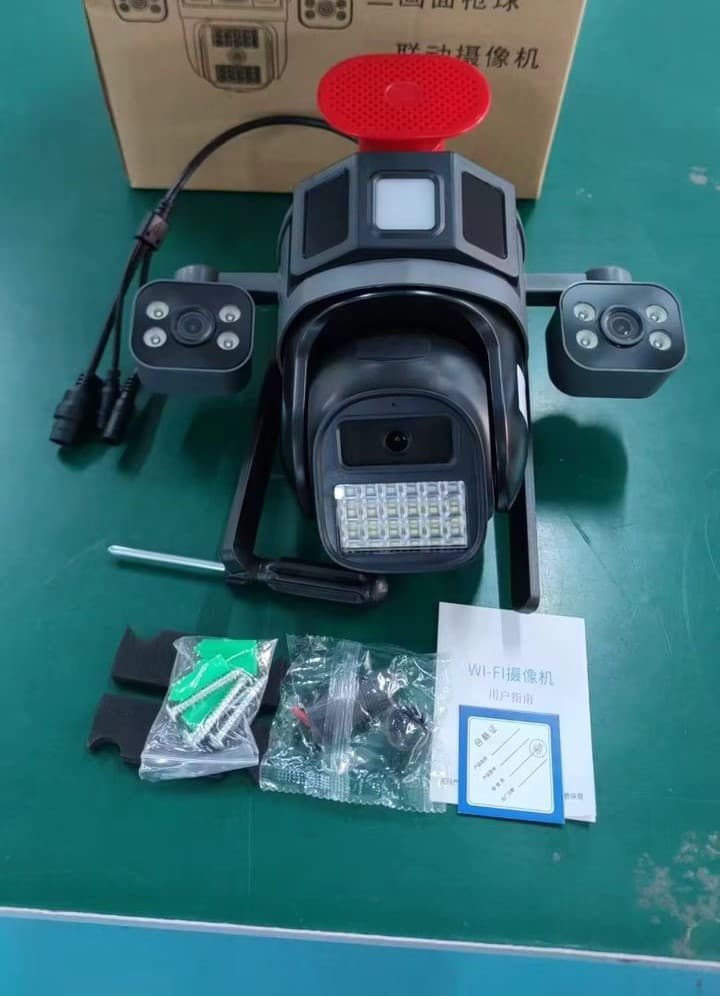دوربین مینی اسپید دام 3مگاپیکسل 3 لنزه سیمکارتی آژیردار OkamPro نسخه اروپایی — تصویر ۴