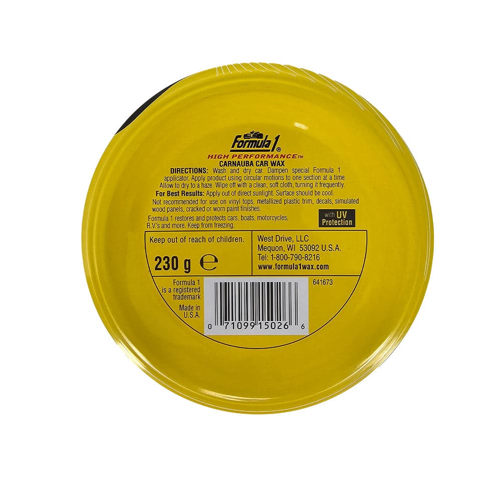 واکس خودرو FORMULA1 مدل CARNAUBA وزن 330 گرم — تصویر ۲
