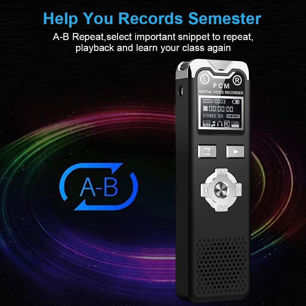 دستگاه ضبط صدای کوچک خبرنگاری حرفه‌ای 16 گیگابایت مدل PS-21vrecorder — تصویر ۵