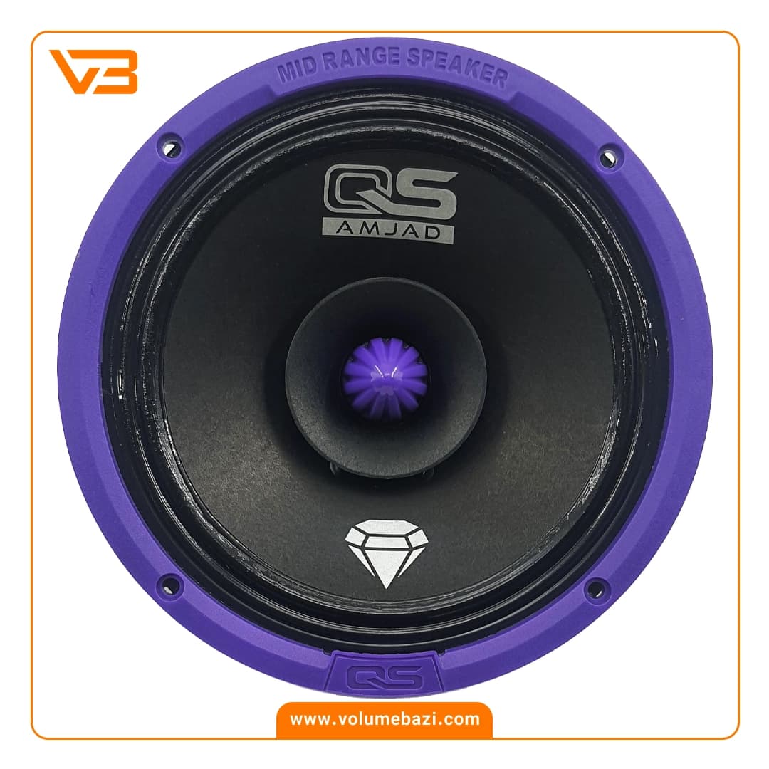 میدرنج 6.5 اینچ خودرو کیو اس مدل YD-1322NEW Pu (بولت فلزی)
