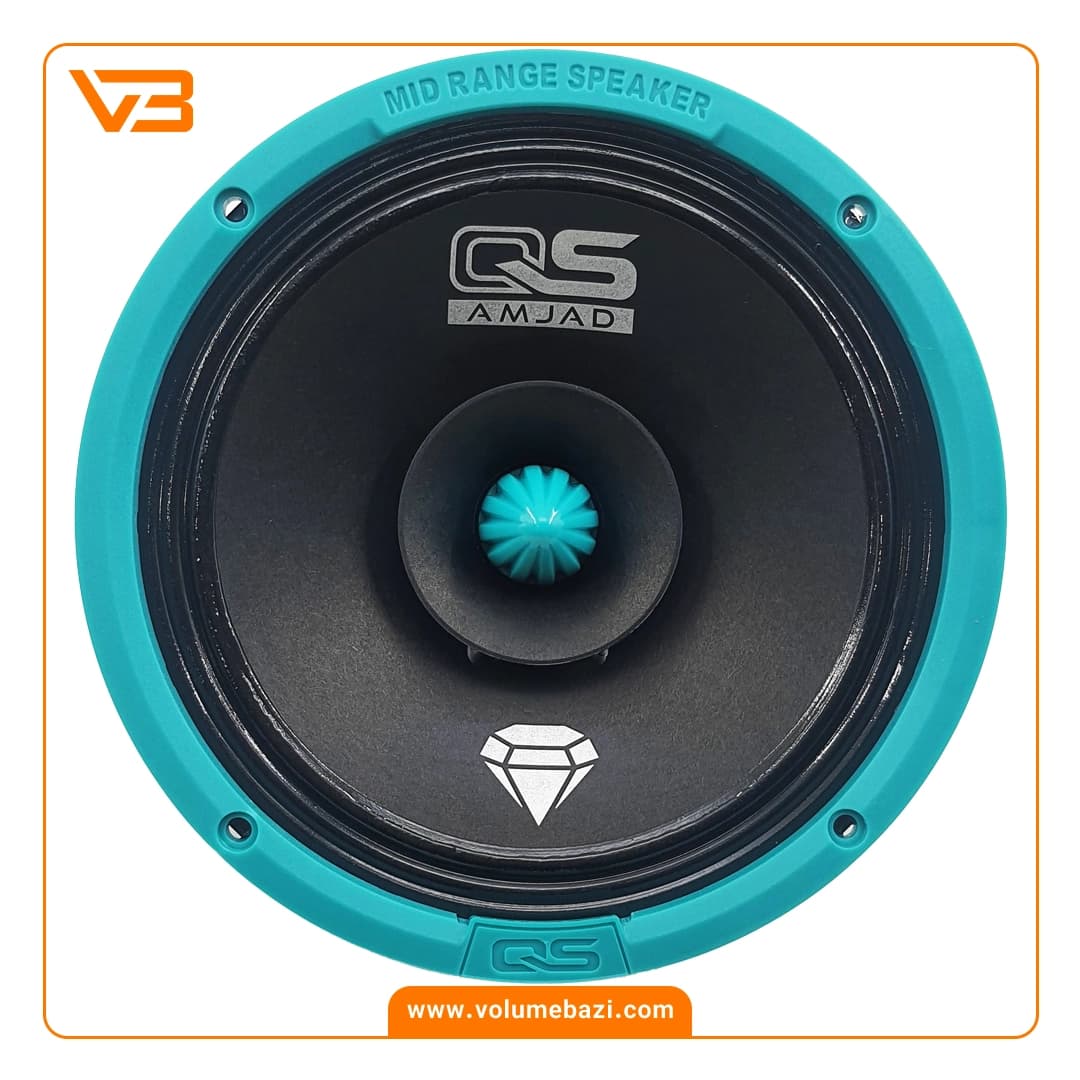میدرنج 6.5 اینچ خودرو کیو اس مدل YD-1322NEW G (بولت فلزی)