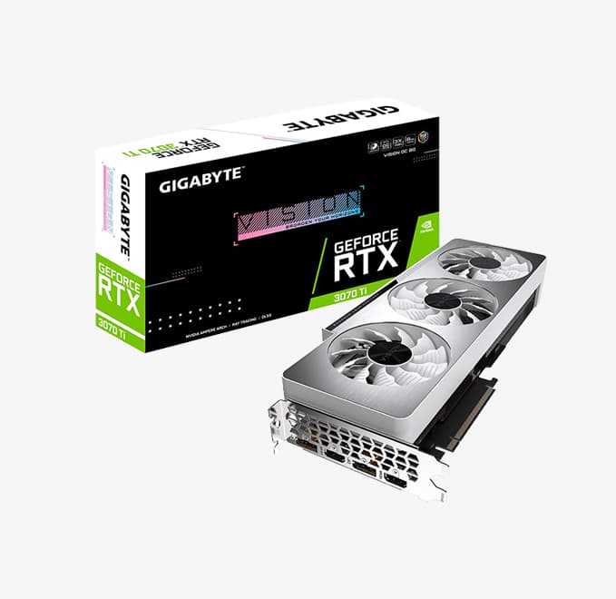 کارت گرافیک Gigabyte RTX 3070Ti Vision (درحد نو)