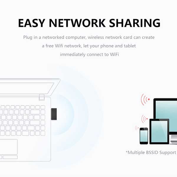دانگل شبکه USB بی سیم LB-LINK مدل BL-WN151 — تصویر ۵