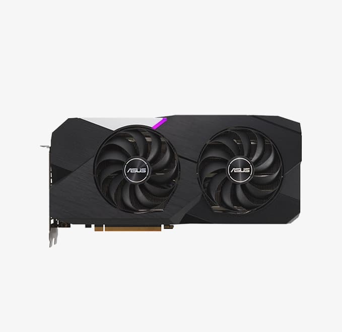کارت گرافیک ASUS RX 6700XT DUAL (درحد نو-بدون کارتن) — تصویر ۲