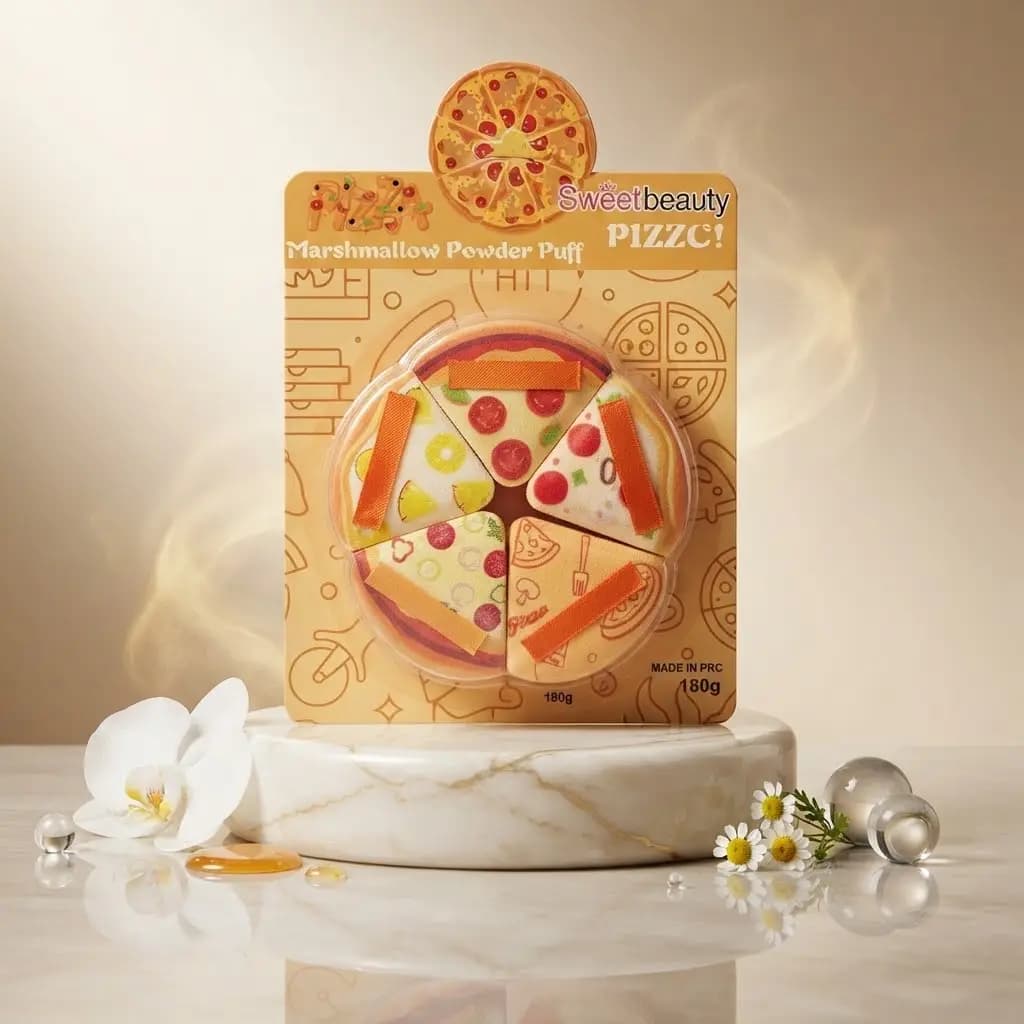 پد پودر فیکس Sweet Beauty طرح پیتزا