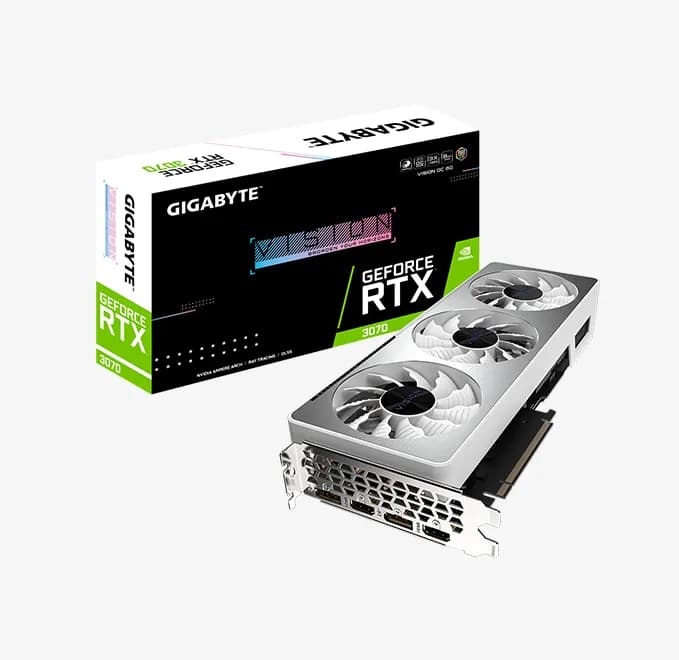کارت گرافیک Gigabyte RTX 3070 Vision ( درحد نو)