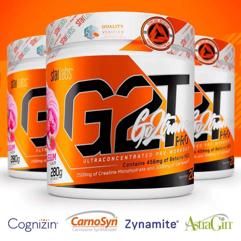 پودر پمپ ۲۸۰ گرمی گوتوترین پرو استارلبز | Go2train Pro 280g Powder — تصویر ۴