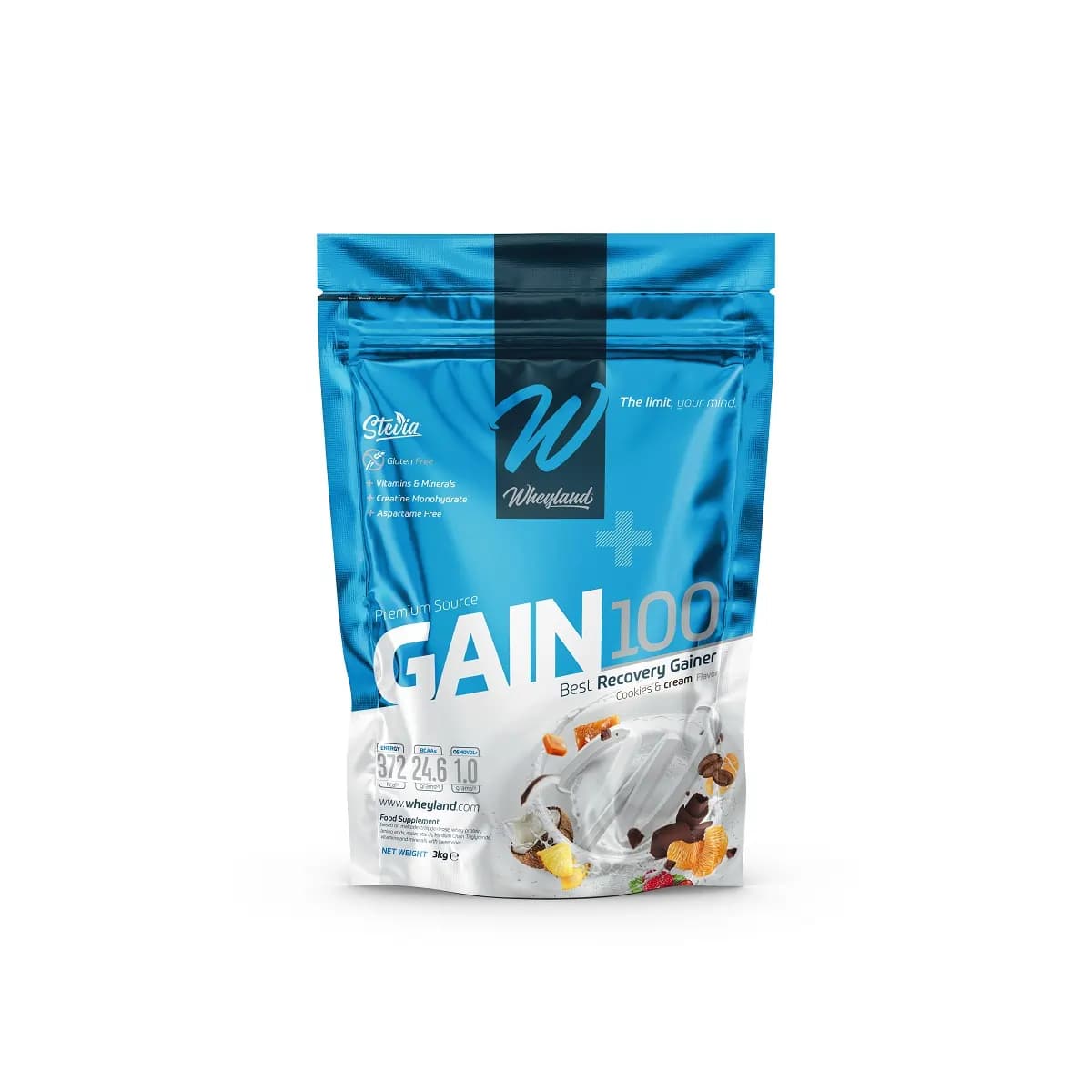 پودر گین ۱۰۰ وی‌لند نوتریشن 3 کیلویی | Wheyland Nutrition Gain 3 Kilo — تصویر ۲