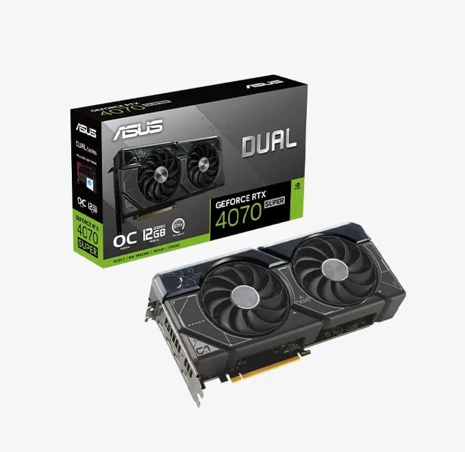 کارت گرافیک ASUS RTX 4070 Super dual (درحد نو – گارانتی‌دار)