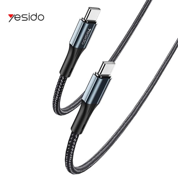 کابل فست شارژ TYPE-C به TYPE-C یس ای دو مدل YESIDO CA96C-C 60W 1.2m — تصویر ۷