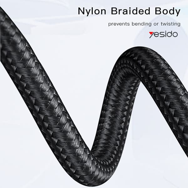 کابل شارژ فست USB به TYPE-C یس ای دو مدل YESIDO CA93 TYPE-C cable 2.4A 1.2m — تصویر ۷