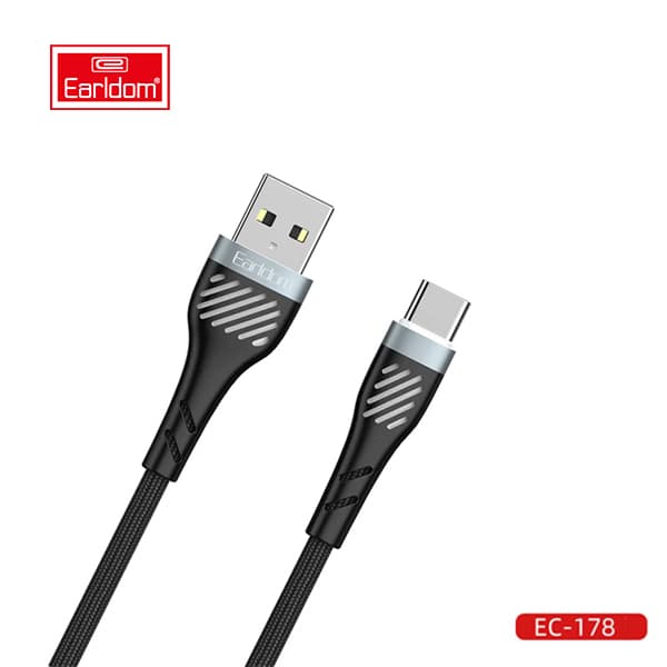 کابل شارژ USB به TYPE-C ارلدام مدل Earldom EC-178C TYPE-C cable 2.4A 1.0m — تصویر ۵