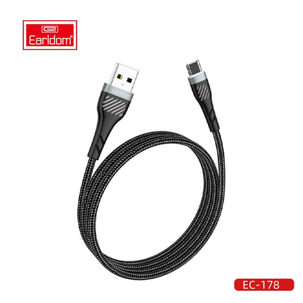 کابل شارژ USB به TYPE-C ارلدام مدل Earldom EC-178C TYPE-C cable 2.4A 1.0m — تصویر ۲