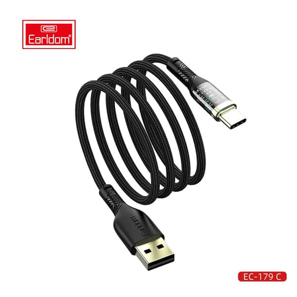 کابل شارژ فست USB به TYPE-C ارلدام مدل Earldom EC-179C TYPE-C cable 3.0A 1.0m — تصویر ۵