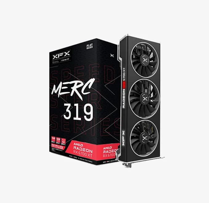 کارت گرافیک XFX RX 6700 Merc 319 ( درحد نو-بدون کارتن )