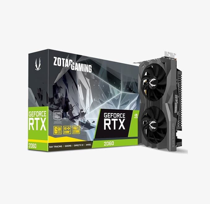 کارت گرافیک Zotac RTX 2060 (در حد نو)