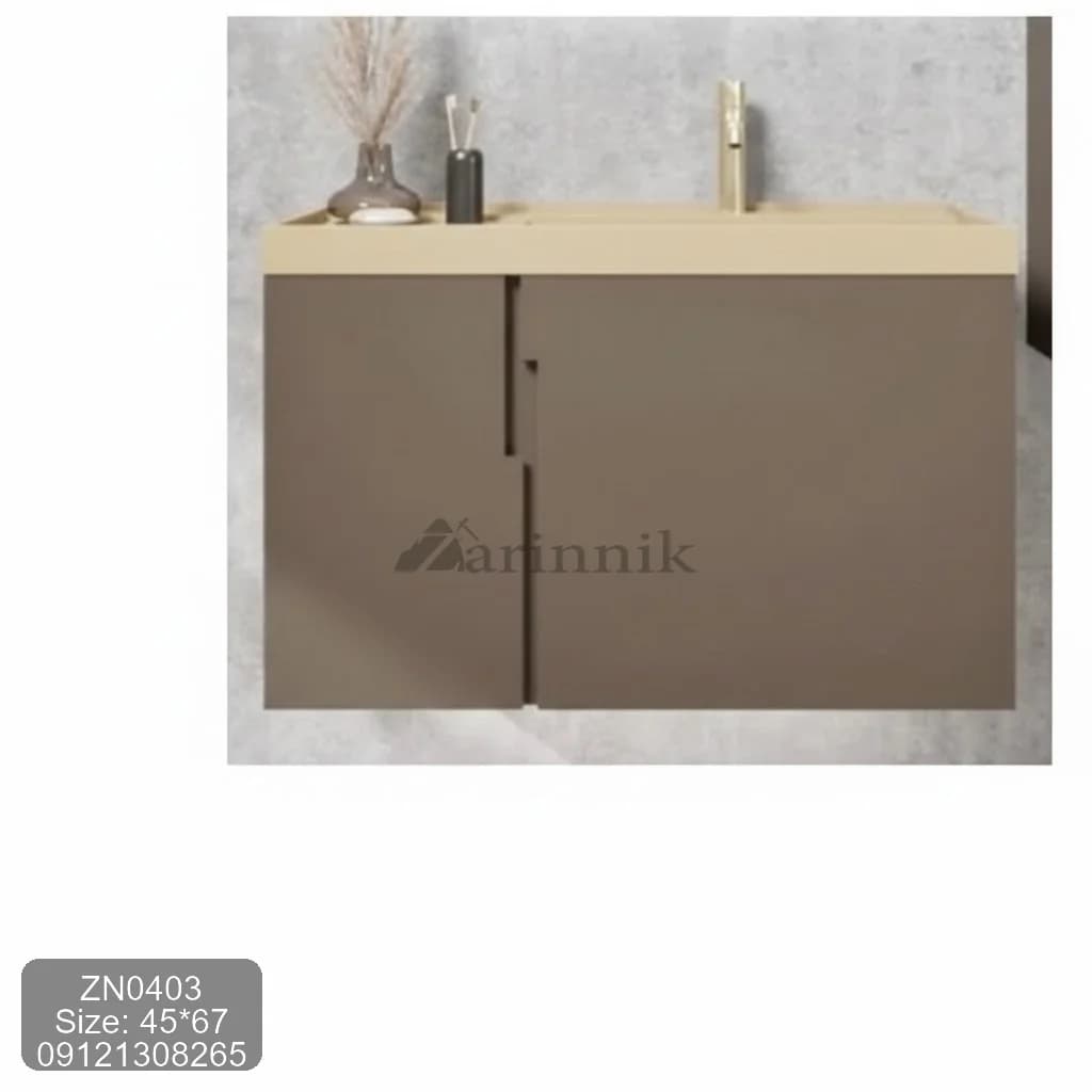 روشویی کابینتی 67*57 مدرن زرین نیک کد ZN0403 — تصویر ۲